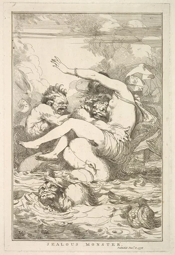 Jealous Monster (from "Fifteen Etchings Dedicated to Sir Joshua Reynolds")