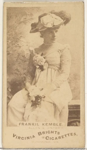 Frankil Kemble, from the Actors and Actresses series (N45, Type 1) for Virginia Brights Cigarettes