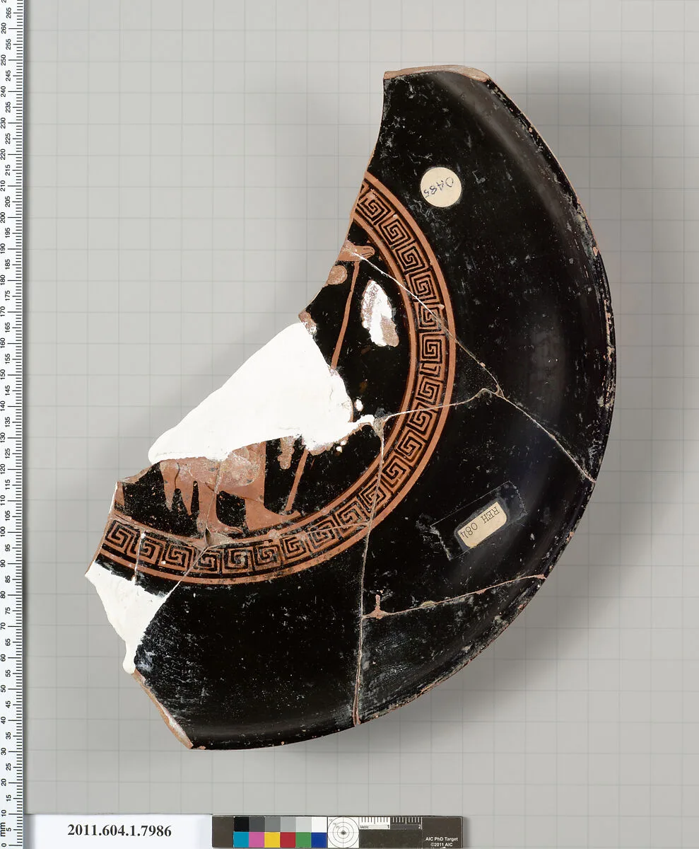 Terracotta fragment of a kylix (drinking cup) — Unknown