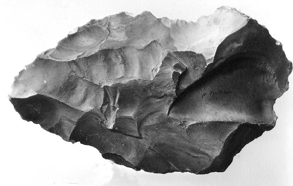 Biface, commonly referred to as a hand ax — Unknown