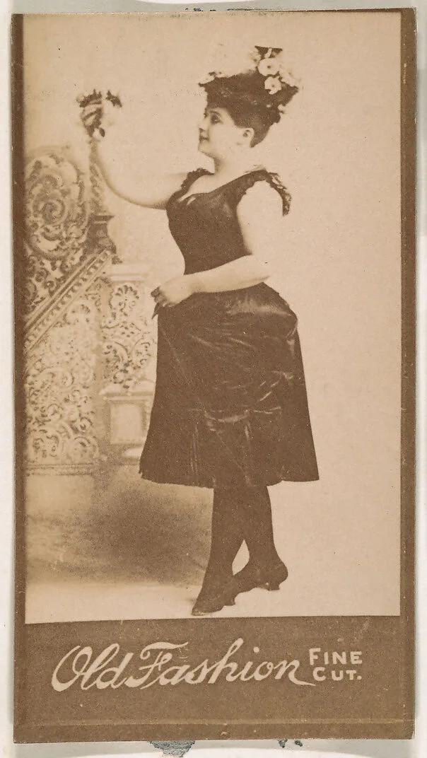Portrait of actress, from the Actresses series (N664) promoting Old Fashion Fine Cut Tobacco — Unknown