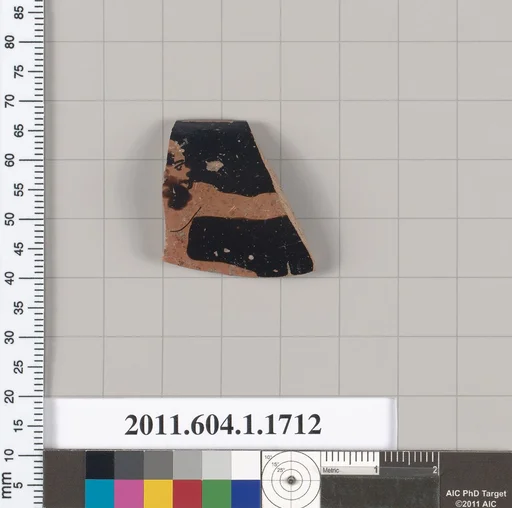 Terracotta rim fragment of a kylix (drinking cup)
