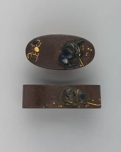 Sword-Hilt Collar and Pommel (Fuchigashira)
