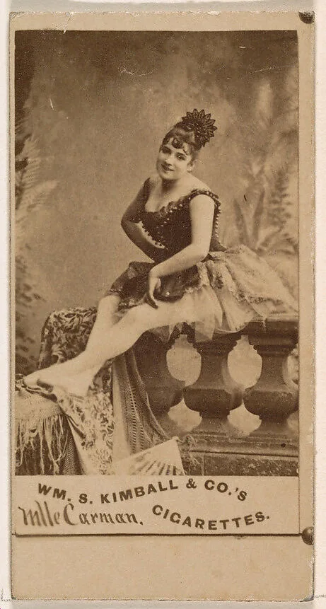 Mlle. Carman, from the Actresses series (N203) issued by Wm. S. Kimball & Co. — William S. Kimball & Company