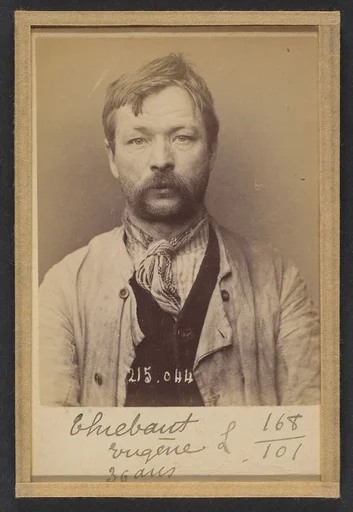 Thiebaut. Eugène. 35 (ou 36) ans, né à Château-Salin (Menthe & Moselle). Couvreur. Anarchiste. 3/3/94