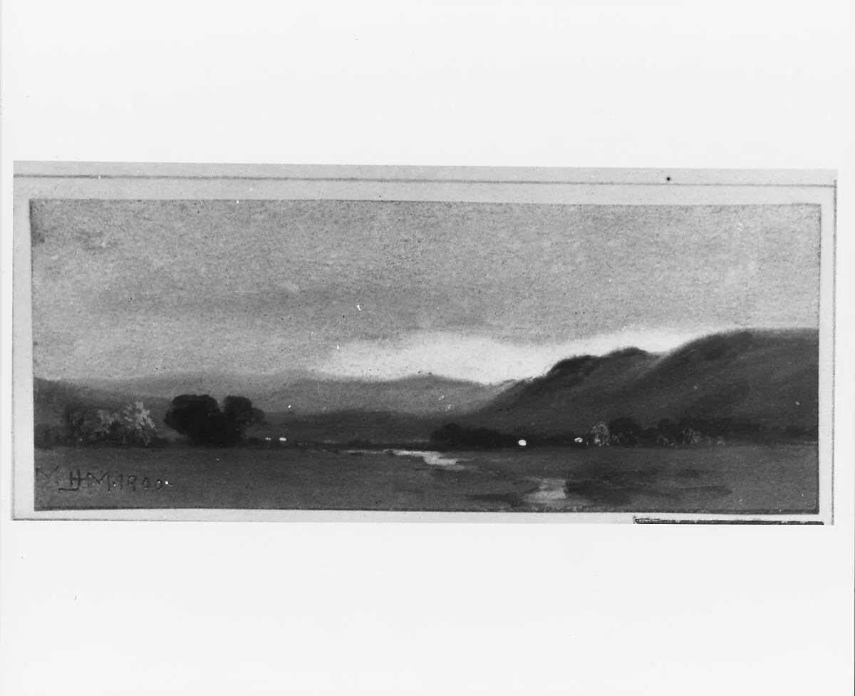 The Beginning of Autumn (Monument Mountain near Stockbridge)(from McGuire Scrapbook) — James Henry Moser