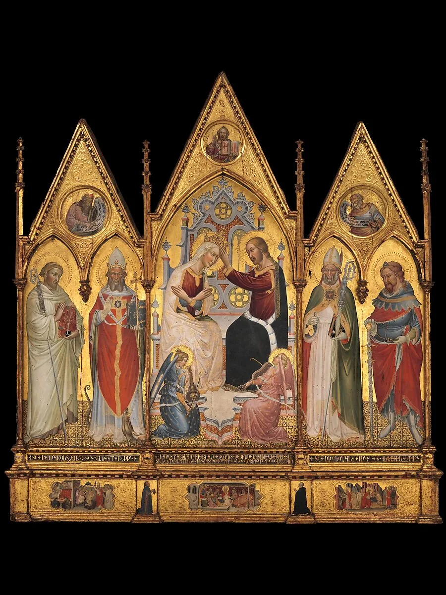 The Coronation of the Virgin, and Saints — Giovanni di Tano Fei
