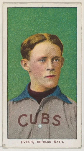 Evers, Chicago, National League, from the White Border series (T206) for the American Tobacco Company