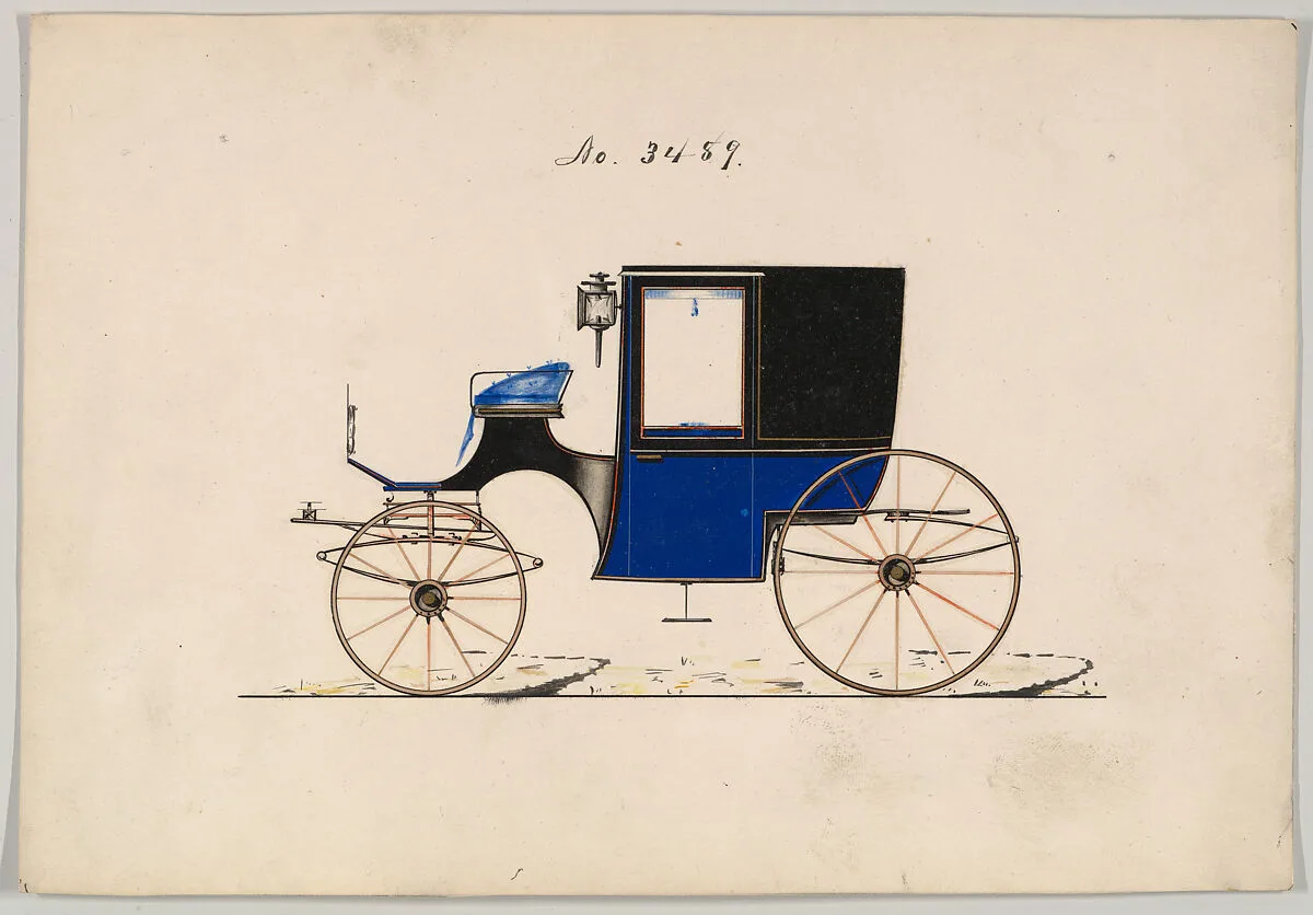 Design for Brougham, no. 3489 — Brewster & Co.