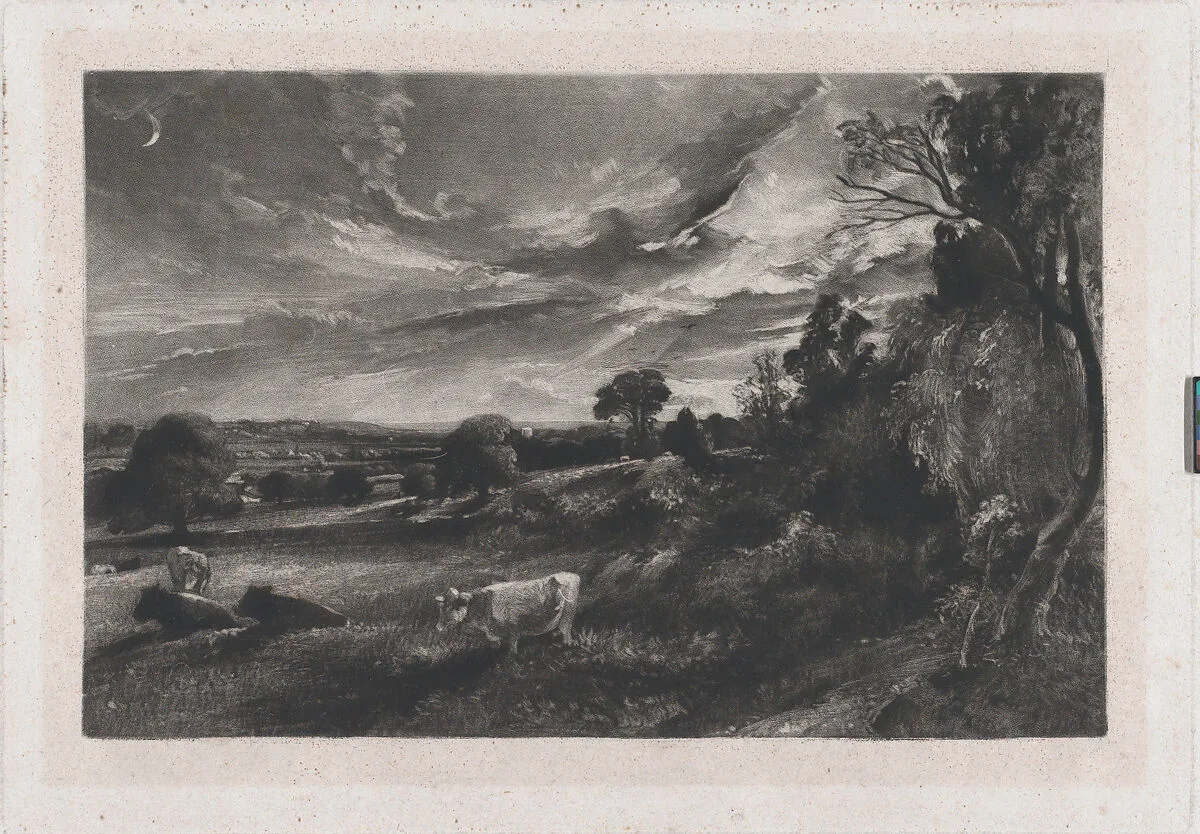 Summer Evening — David Lucas|John Constable