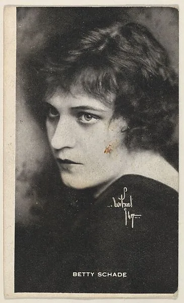Betty Schade, from the Black and White Movie Stars series (D1), issued by the E. H. Koester Baking Company — E. H. Koester Baking Company, Baltimore