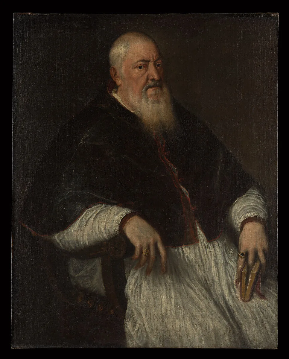 Filippo Archinto (born about 1500, died 1558), Archbishop of Milan — Titian (Tiziano Vecellio)
