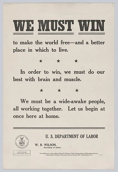 We must win — United States Department of Labor