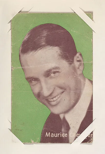 Maurice Chevalier from Movie Stars Exhibit Cards series (W401) — Unknown