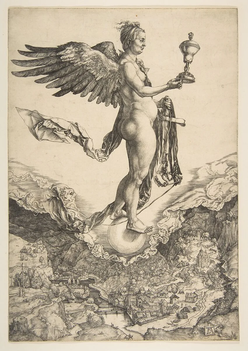 Nemesis (The Great Fortune) — Albrecht Dürer