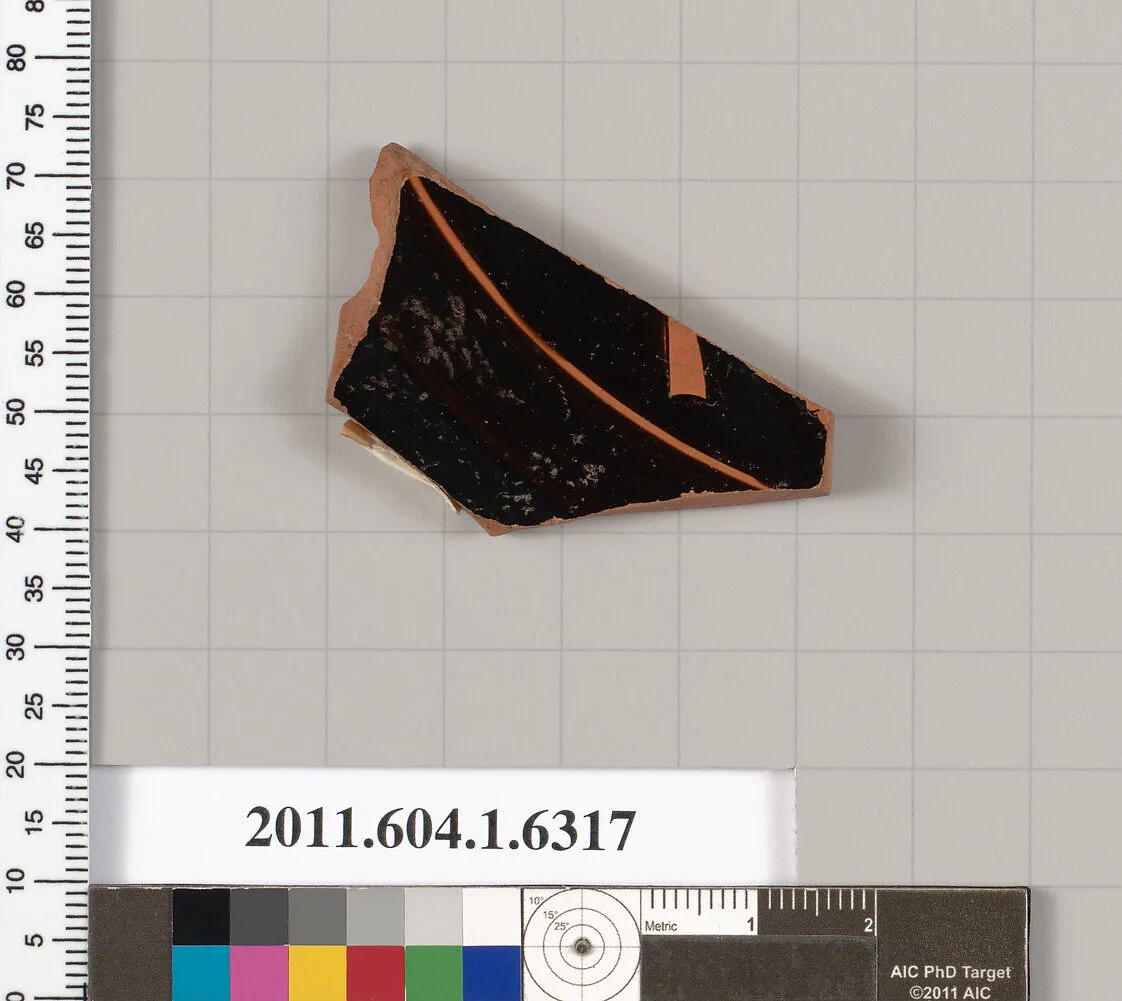 Terracotta fragment of a kylix (drinking cup) — Unknown