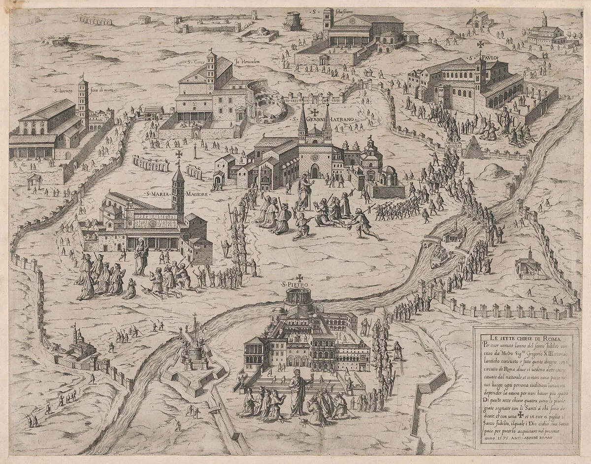 Speculum Romanae Magnificentiae: The Seven Churches of Rome (Le Sette Chiese di Roma) — Antonio Lafreri|Giovanni Ambrogio Brambilla