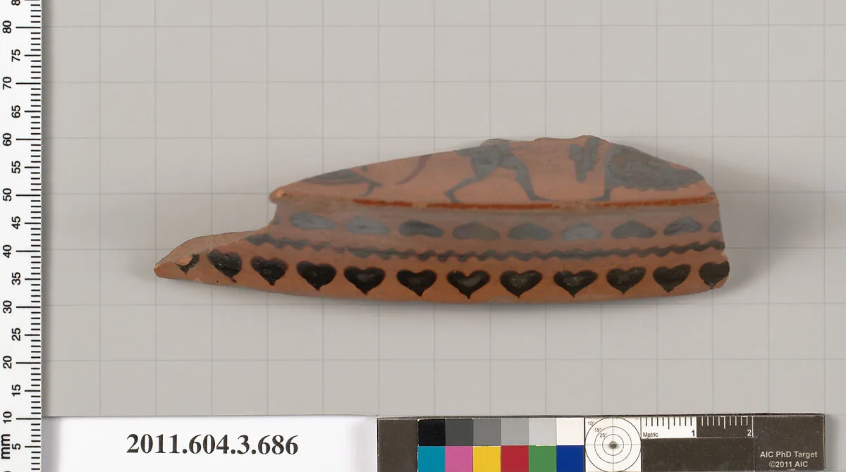 Terracotta fragment of a dinos or column-krater (bowl for mixing wine and water) — Unknown