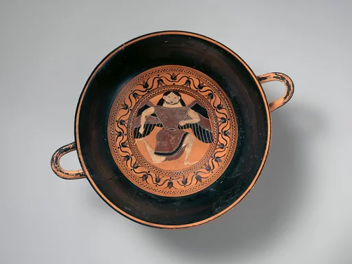 Terracotta kylix: Siana cup (drinking cup)
