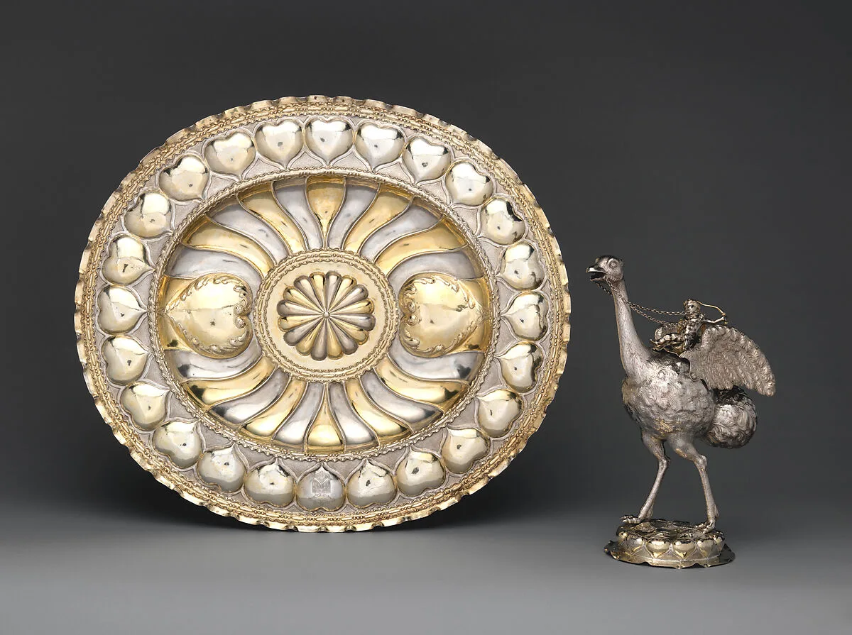 Ewer in the form of an ostrich and basin — Marx Weinold|Johann Mittnacht I