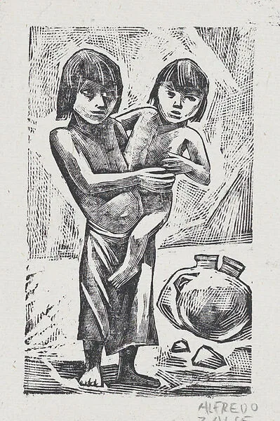 Peasant children — Alfredo Zalce