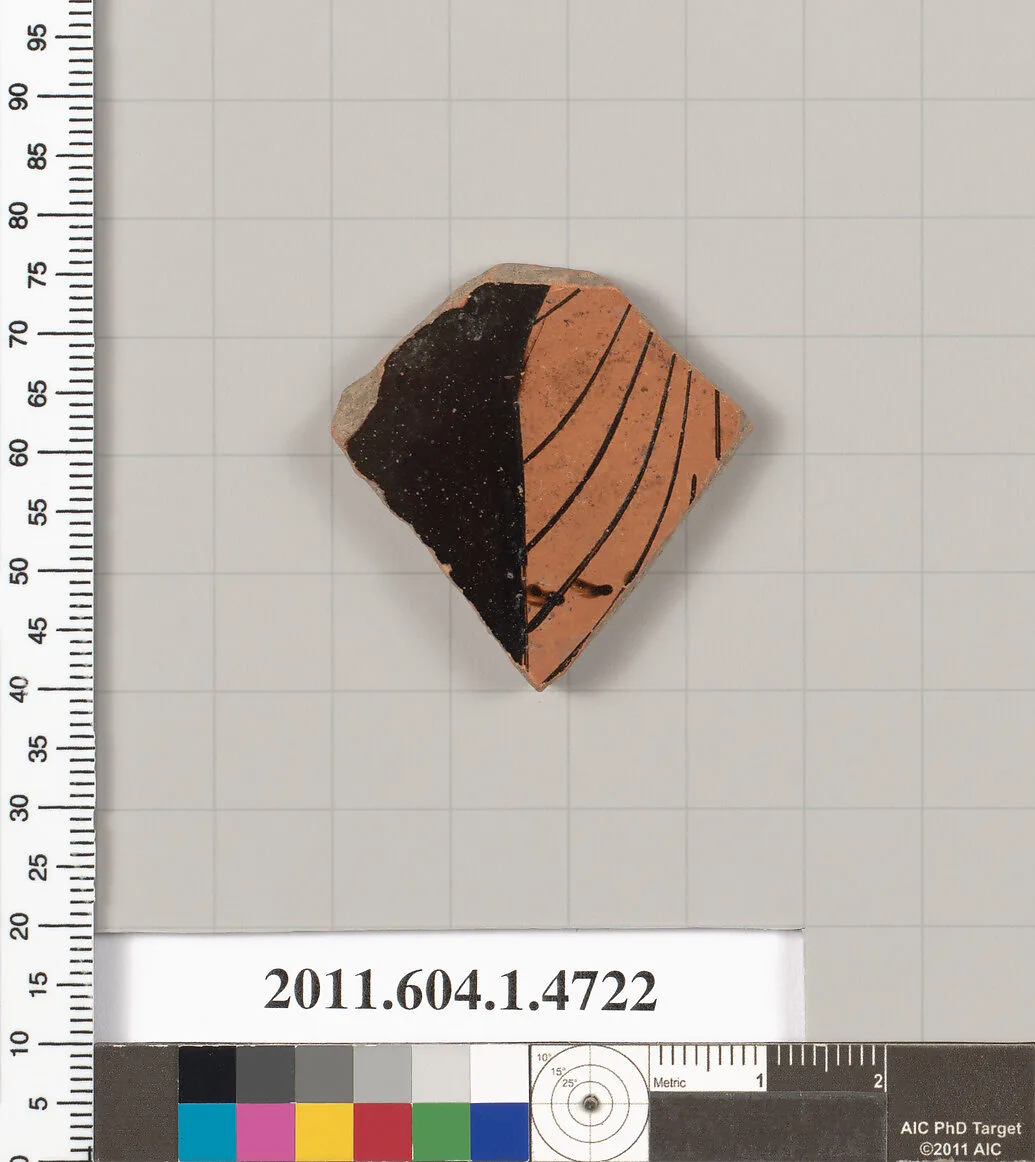 Terracotta fragment of a kylix (drinking cup) — Unknown