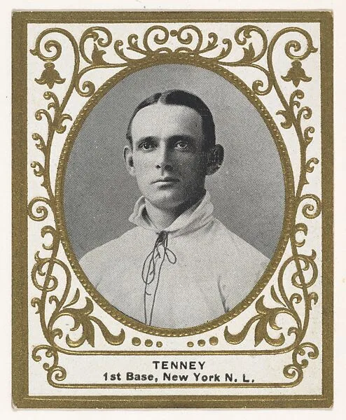 Tenney, 1st Base, New York, National League, from the Baseball Players (Ramlys) series (T204) issued by the Mentor Company to promote Ramly and T.T.T. Turkish Cigarettes — Mentor Company, Boston|Carl Homer Studios, Boston