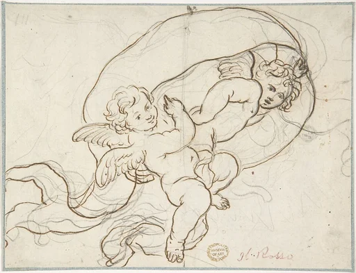 Two Flying Putti