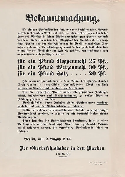 Bekanntmachung — Anonymous