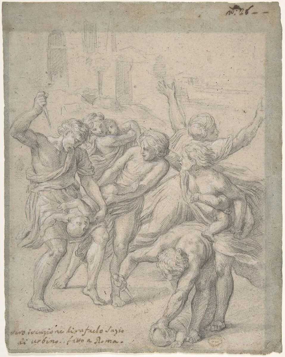 Massacre of the Innocents — Anonymous, Italian, Roman-Bolognese, 17th century