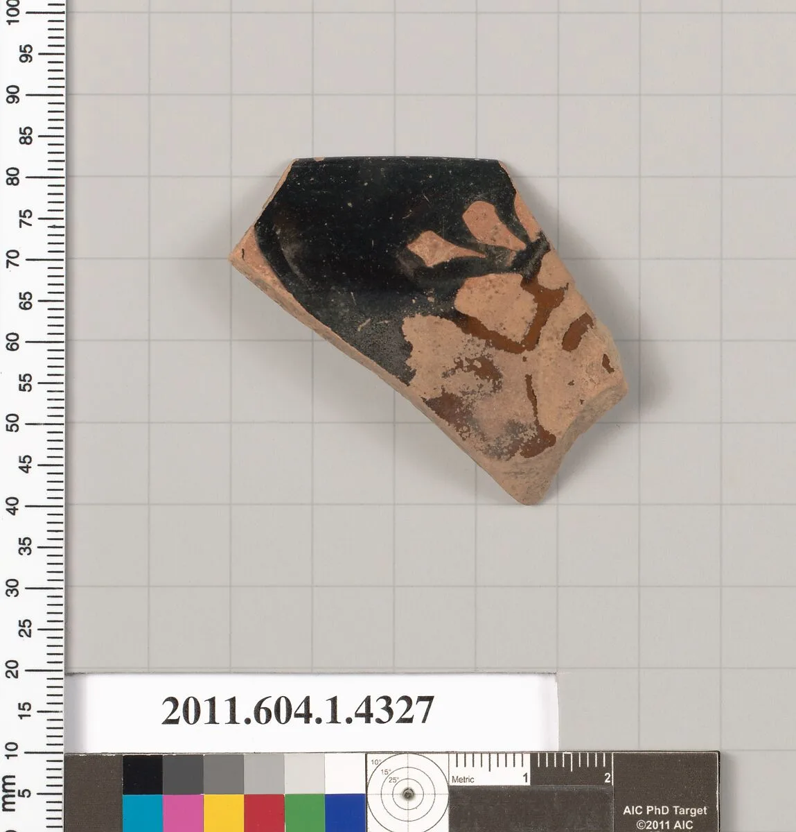 Terracotta rim fragment of a kylix (drinking cup) — Unknown