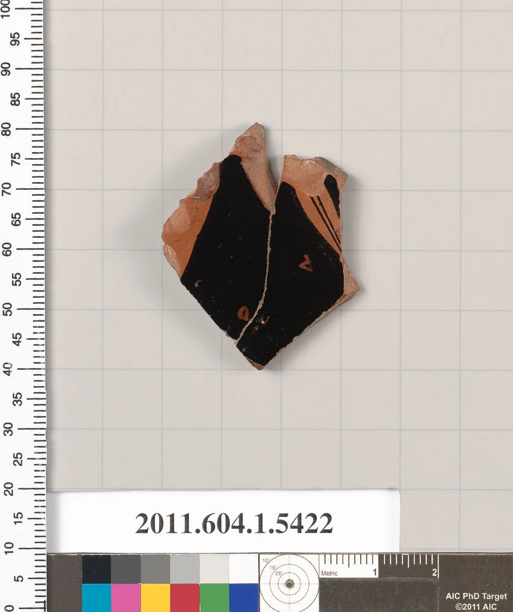 Terracotta fragment of a kylix (drinking cup) — Unknown