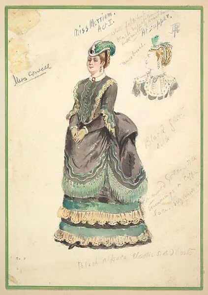 Costume Design for 'Miss Merriam' Act I — Percy Anderson