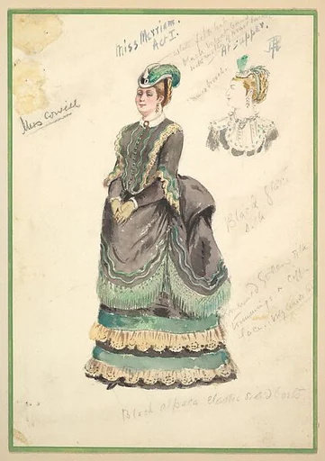 Costume Design for 'Miss Merriam' Act I
