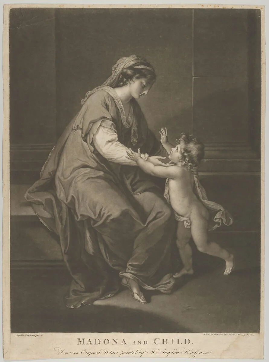 Madonna and Child — Valentine Green|Angelica Kauffmann|R. Sayer and J. Bennett