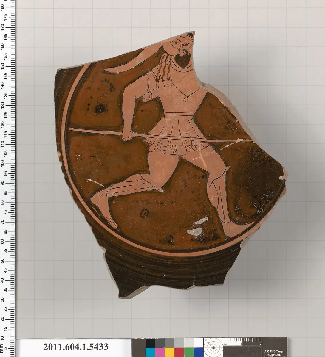 Terracotta fragment of a kylix (drinking cup) — Unknown