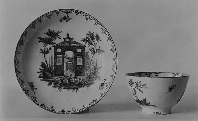 Teabowl and saucer — Cozzi Manufactory