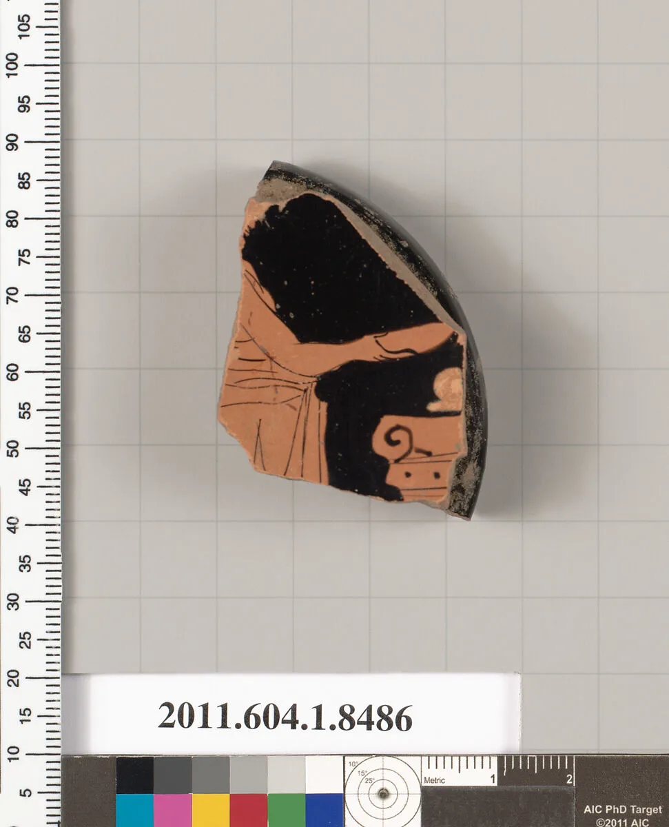 Terracotta fragment of a stemless kylix (drinking cup) — Unknown