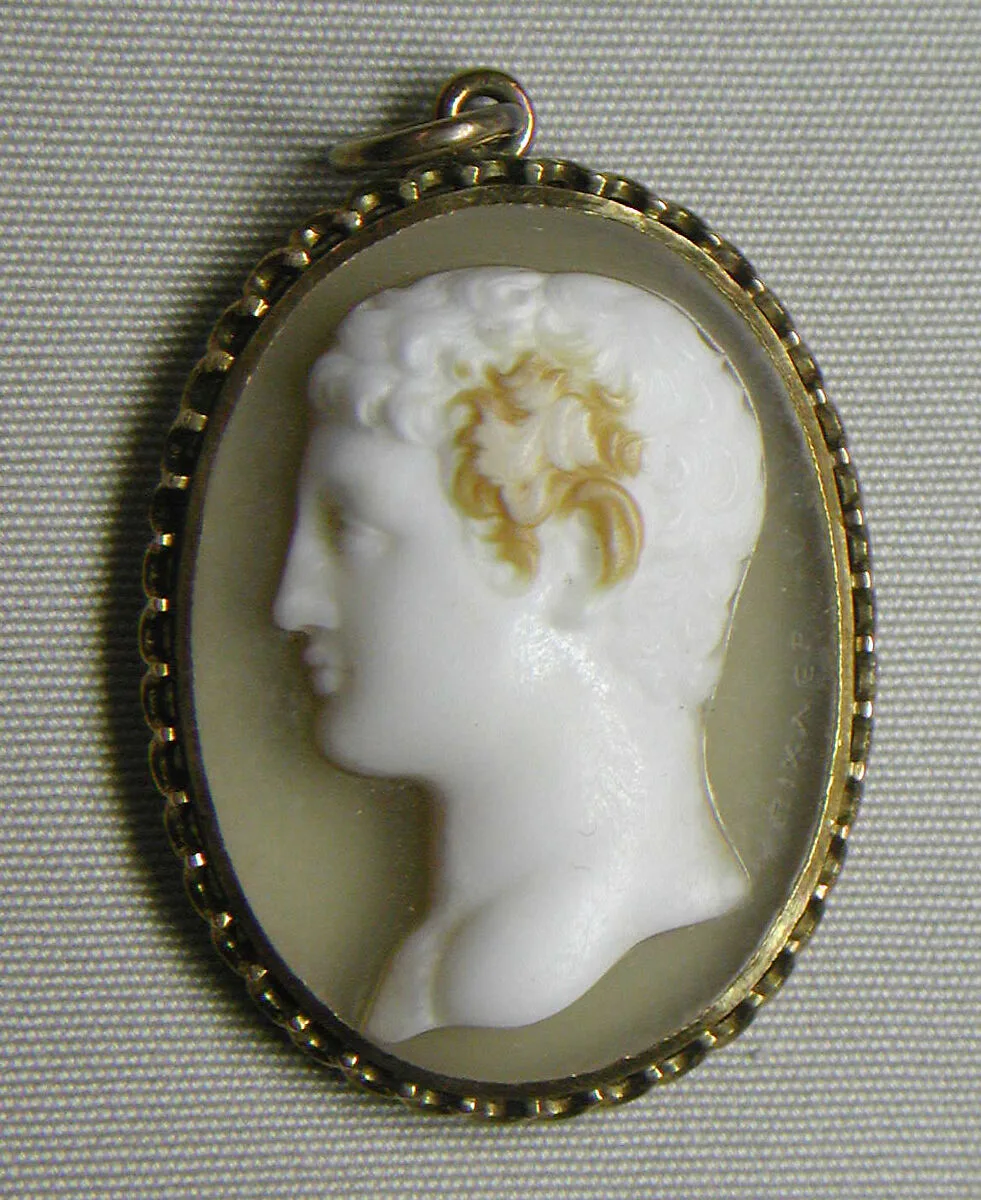 Head of a young man in Roman style — Giovanni Pichler
