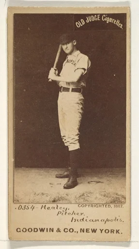 Healey, Pitcher, Indianapolis, from the Old Judge series (N172) for Old Judge Cigarettes