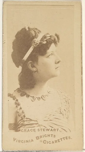 Grace Stewart, from the Actors and Actresses series (N45, Type 1) for Virginia Brights Cigarettes