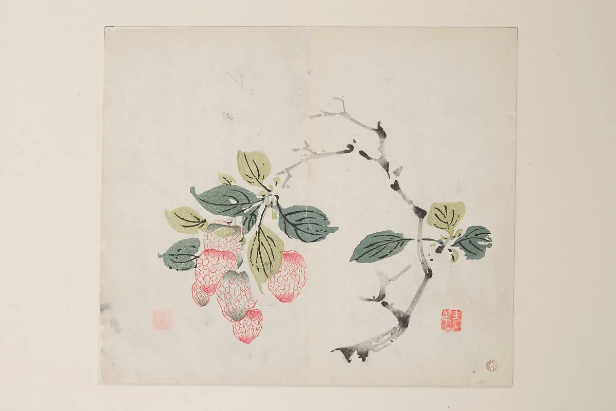明 十竹齋書畫譜 四開|Leaf from the Ten Bamboo Studio Manual of Painting and Calligraphy — Unknown