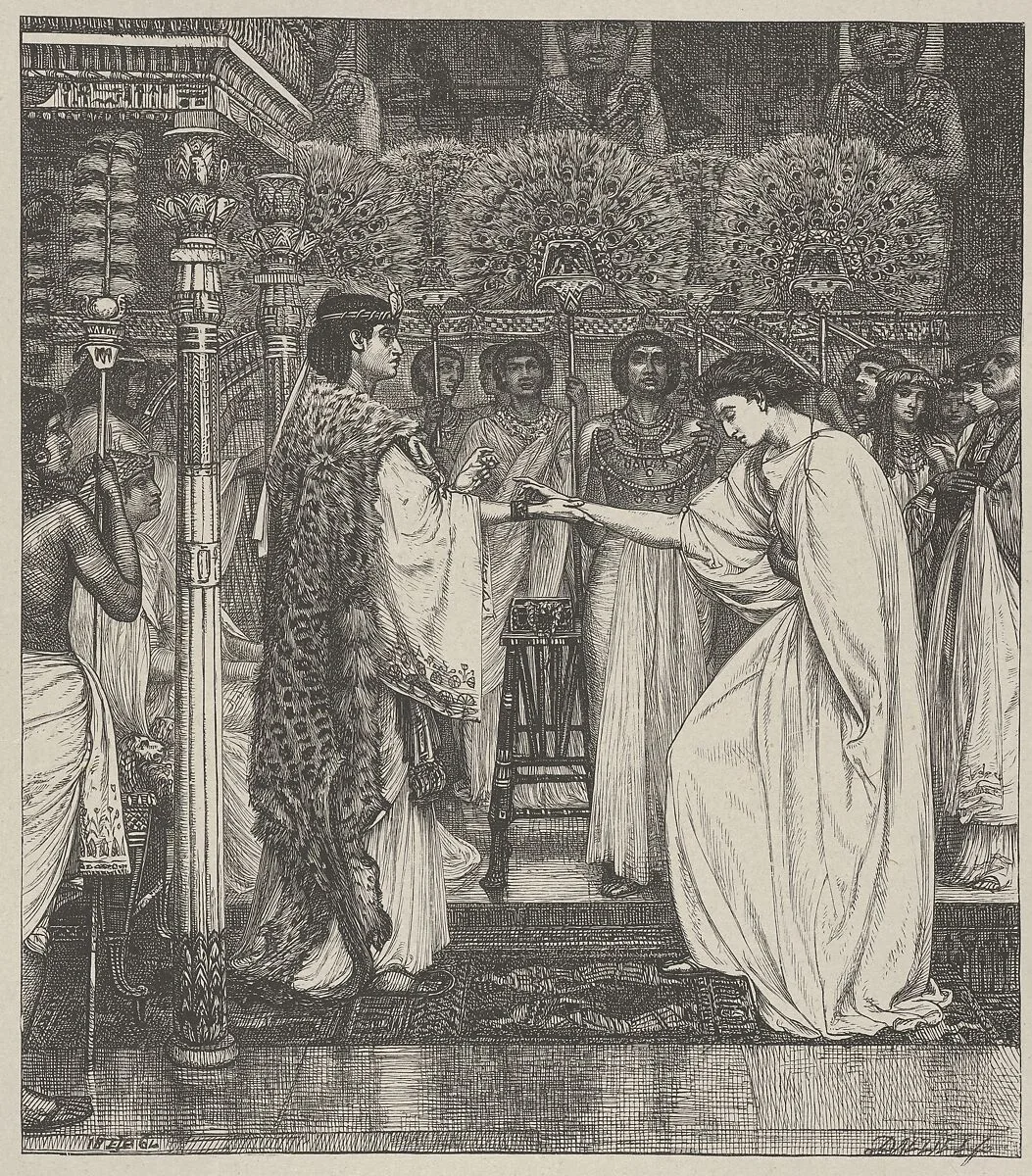 Pharoah Honors Joseph, from "Dalziels' Bible Gallery" — Camden Press|Scribner and Welford|Dalziel Brothers|Sir Edward John Poynter