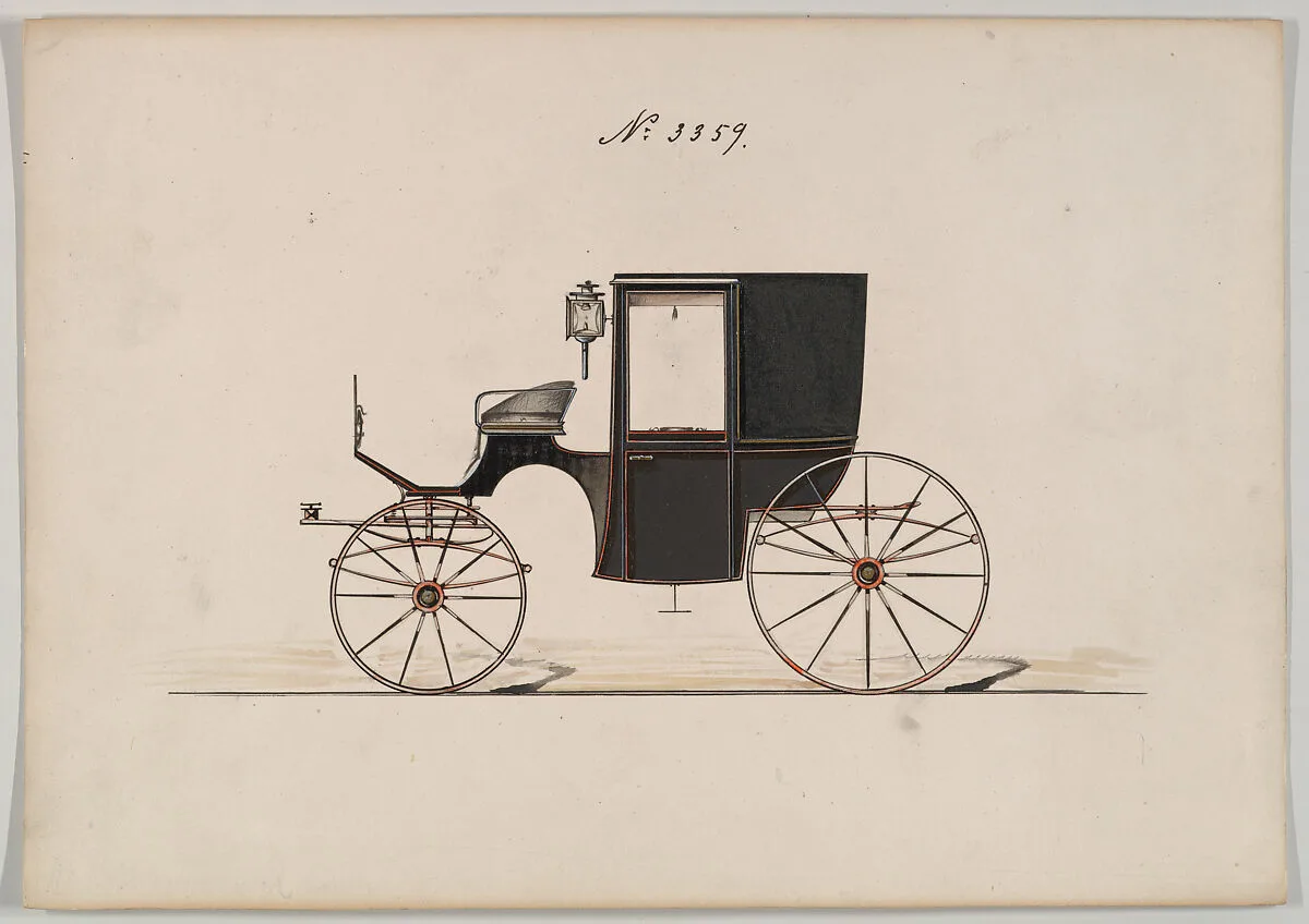 Design for Brougham, no. 3359 — Brewster & Co.