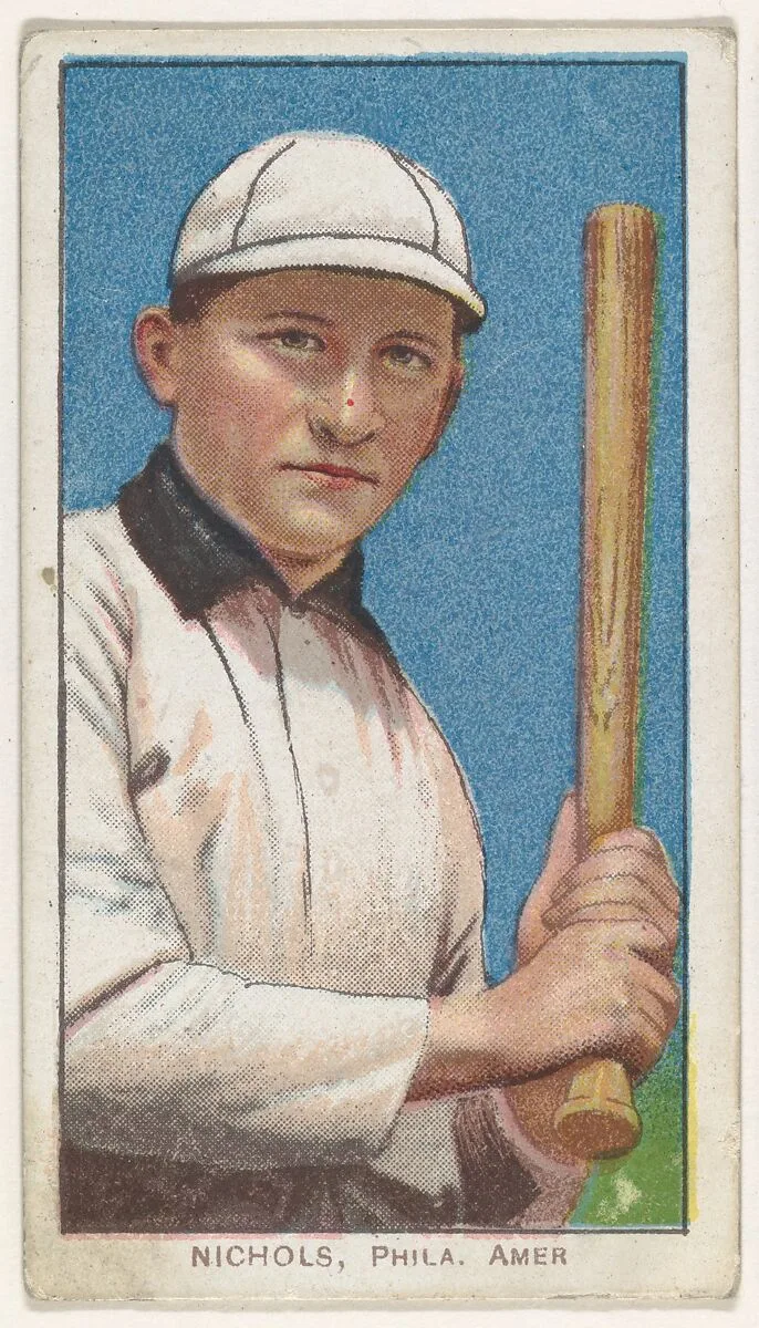 Nichols, Philadelphia, American League, from the White Border series (T206) for the American Tobacco Company — American Tobacco Company