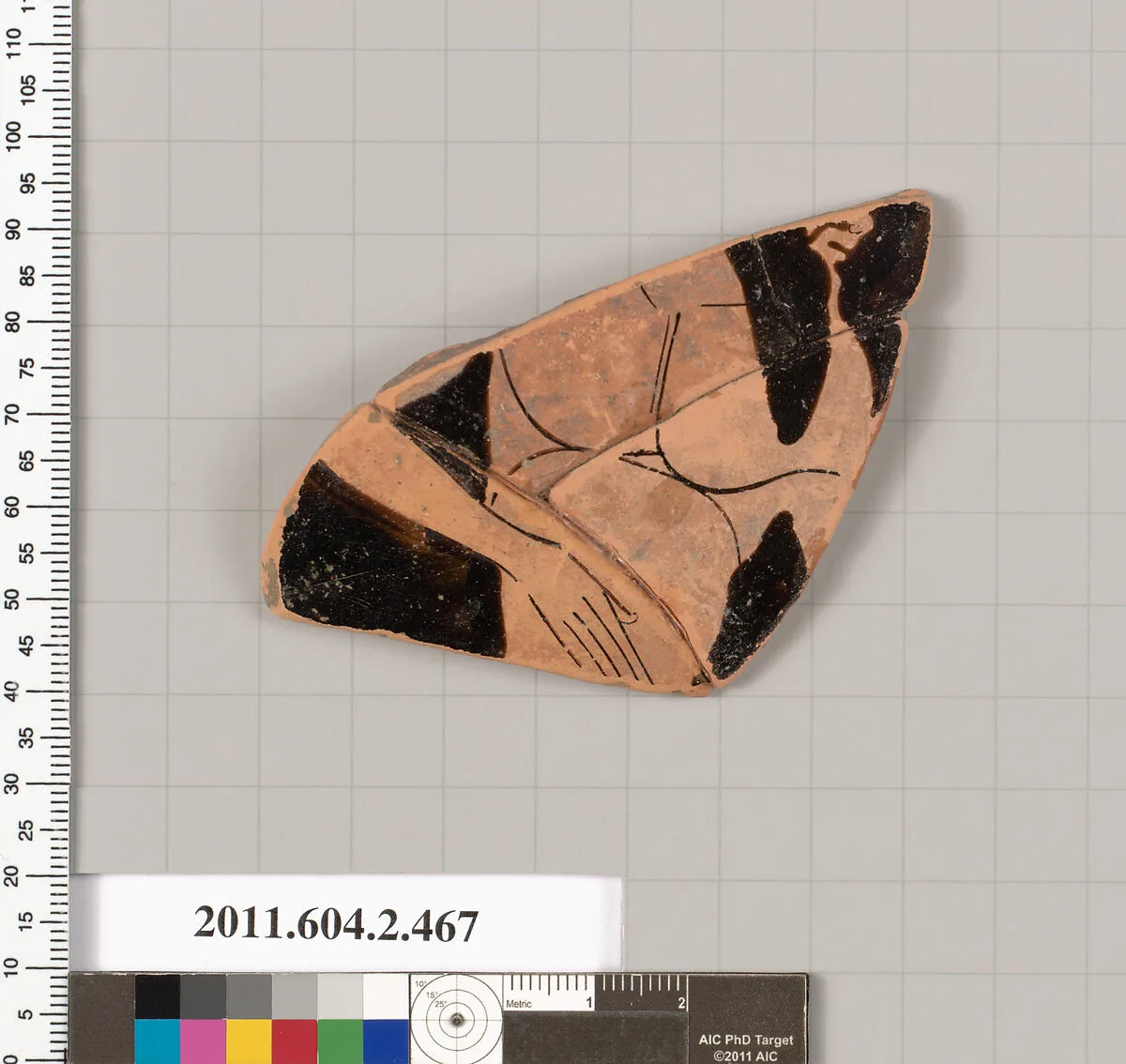 Terracotta fragment of a column-krater (bowl for mixing wine and water) — Unknown