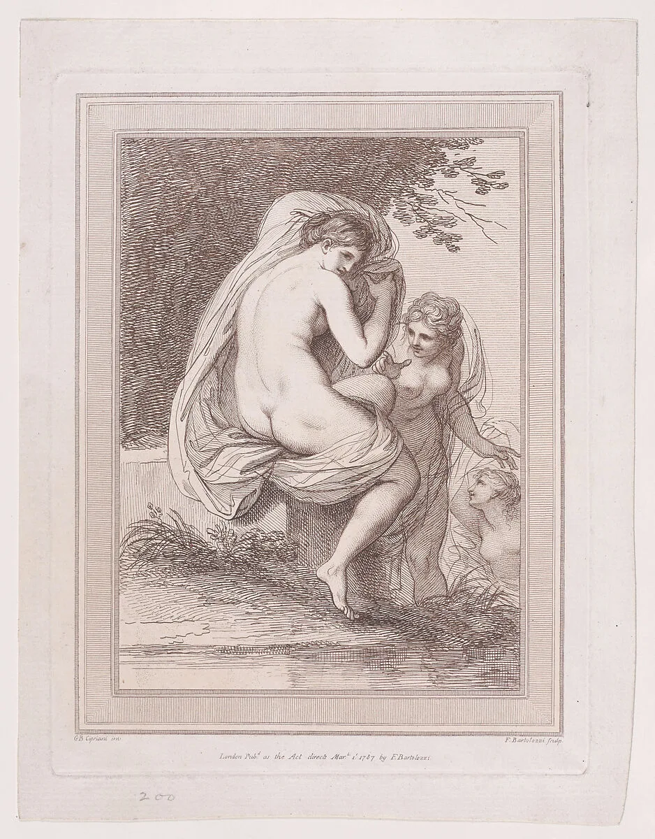 Three Nymphs Bathing — Francesco Bartolozzi|Giovanni Battista Cipriani|Francesco Bartolozzi