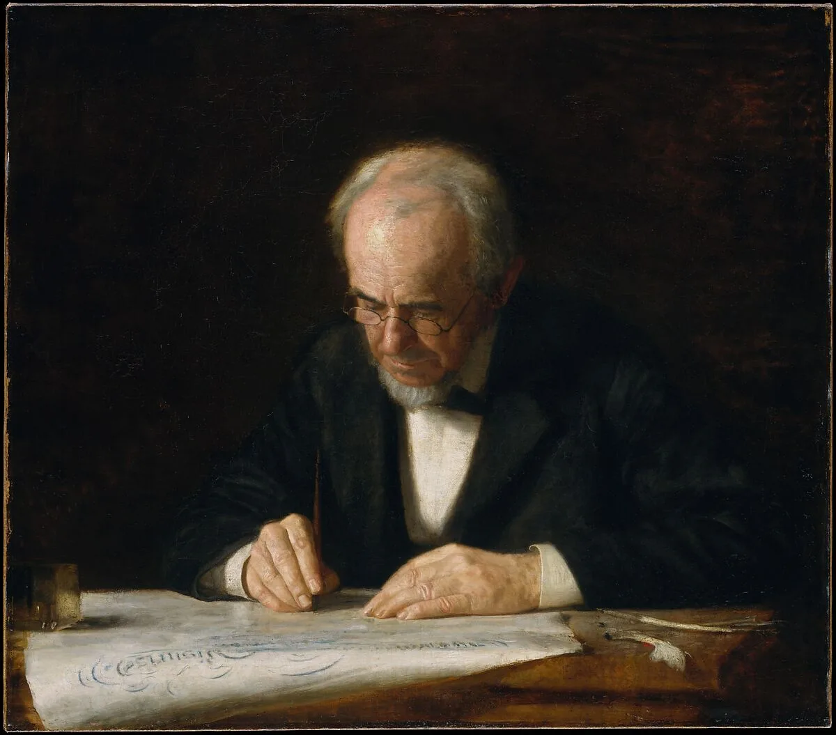 The Writing Master — Thomas Eakins
