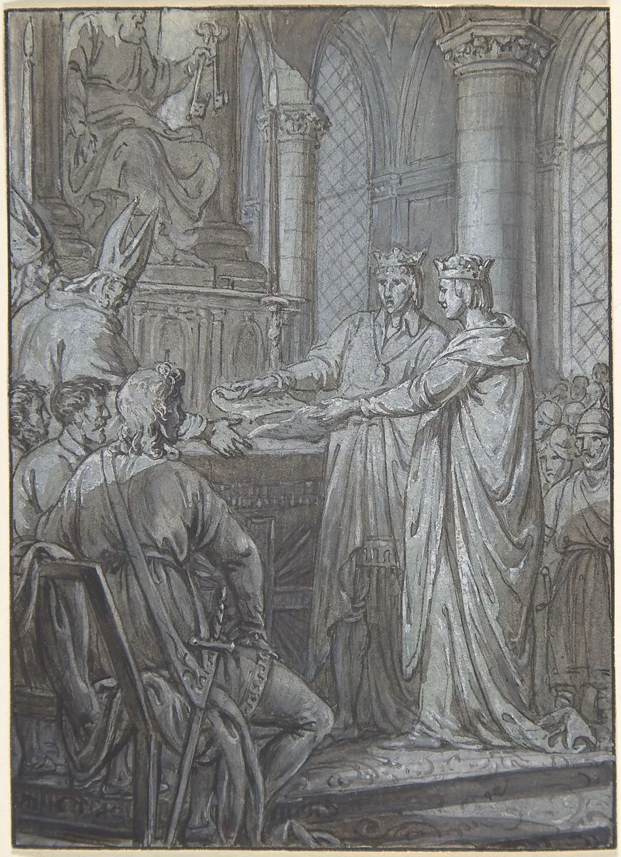 Louis III et Carloman donnent aux eveques du Royaume l'assurance de leur Fidelite en 882 — Nicolas Lejeune