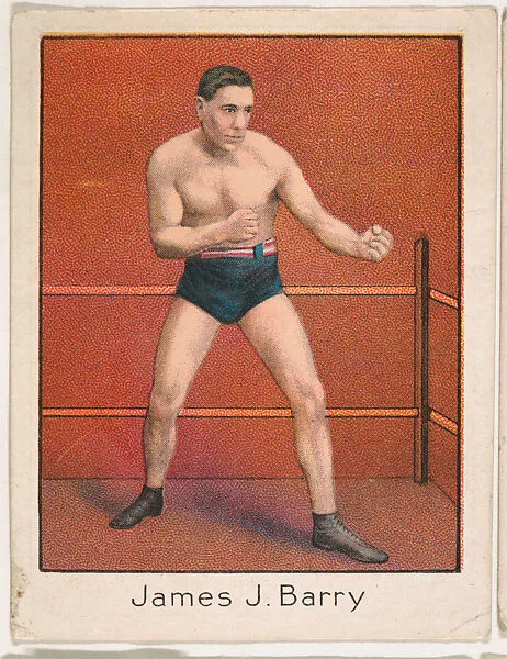 James J. Barry, Boxer, from the Champion Athlete and Prize Fighter series (T220), issued by Mecca and Tolstoi Cigarettes — Mecca Cigarettes|Tolstoi Cigarettes